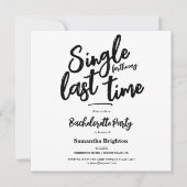 ミニマルバチェロレッテ招待状 招待状 (正面)