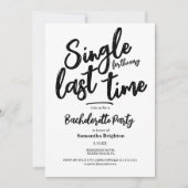 ミニマルバチェロレッテ招待状 招待状 (正面)