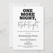 ミニマルバチェロレッテ招待状 招待状 (正面)