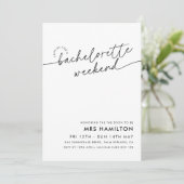 ミニマルバチェロレッテ週末の日程 招待状 (スタンド正面)