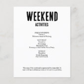 ミニマルバチェロレッテ週末招待状 (裏面)