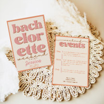 ミニマルバチェロレッテ週末招待状