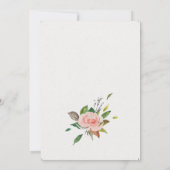 ミニマルバラと結婚葉 招待状 (裏面)