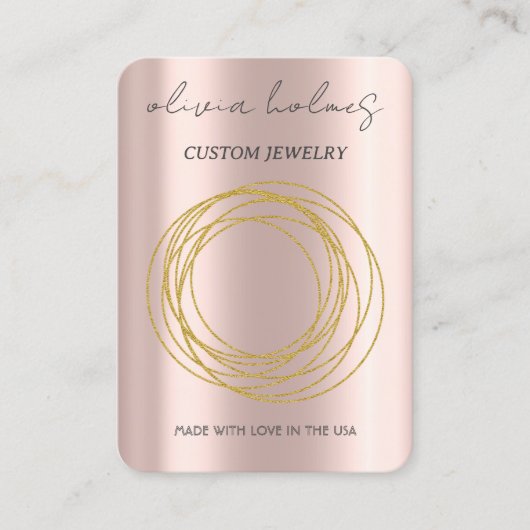 ミニマルバラジュエリー名刺 名刺 (正面)