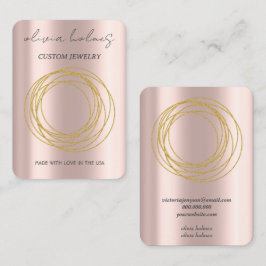 ミニマルバラジュエリー名刺 名刺