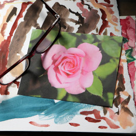 ミニマルバラピンクバレンタイン ポストカード