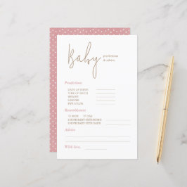 ミニマルバラ予測とアドバイスベビーシャワー