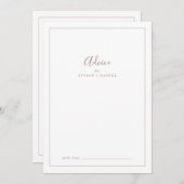 ミニマルバラ結婚金ゴールドのアドバイスカード アドバイスカード (正面/裏面)