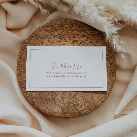 ミニマルバラ結婚金ゴールドのウェブサイト エンクロージャーカード