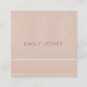 ミニマルバラ金ゴールドきらめく スクエア名刺 (正面)