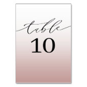 ミニマルバラ金ゴールドグラデーシ結婚ョン テーブルナンバー (裏面)