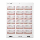 ミニマルバラ金ゴールドグリッターグラデーションシンプルプレーン ラベル (フルシート)