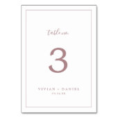 ミニマルバラ金ゴールドテーブル番号 テーブルナンバー (裏面)