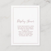 ミニマルバラ金ゴールドディスプレイシャワーエンクロージャカード エンクロージャーカード (正面)