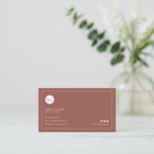 ミニマルバラ金ゴールドネイリストマニキュリスト 名刺 (スタンド正面)