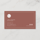 ミニマルバラ金ゴールドネイリストマニキュリスト 名刺 (正面)