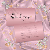 ミニマルバラ金ゴールドハートギフト証明書