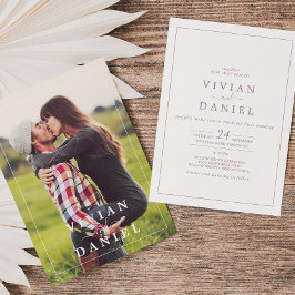 ミニマルバラ金ゴールドバック結婚ズの写真 招待状