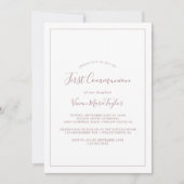 ミニマルバラ金ゴールドファーストコミューン招待状 招待状 (正面)