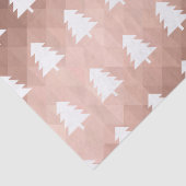 ミニマルバラ金ゴールド幾何学的クリスマスツリー 薄葉紙 (詳細)