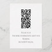 ミニマルバラ金ゴールド結婚のWebサイトエンクロージャカード 箔シーズンカード (裏面)