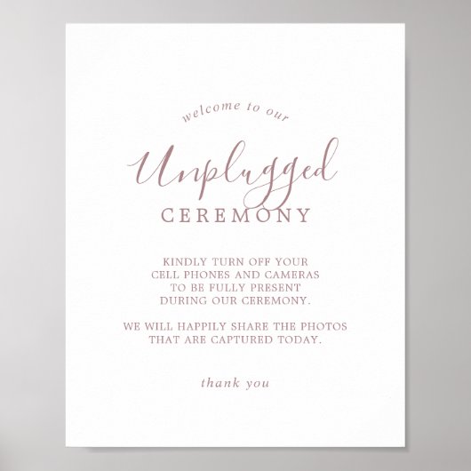 ミニマルバラ金ゴールド非詰め式のサイン ポスター (正面)