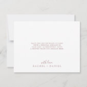 ミニマルバラ金ゴールド4写真テンプレートサンキューカード サンキューカード (裏面)