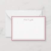 ミニマルバラ金ゴールド, 縁ど 2，署名 ノートカード (正面)