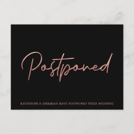 ミニマルバラ金結婚箔の延期 ポストカード