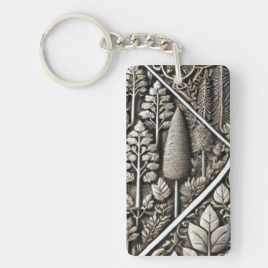 ミニマルバーキーチェーン キーホルダー (正面)