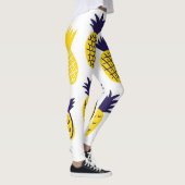ミニマルパイナップルカラフル抽象デザイン。 レギンス (右)
