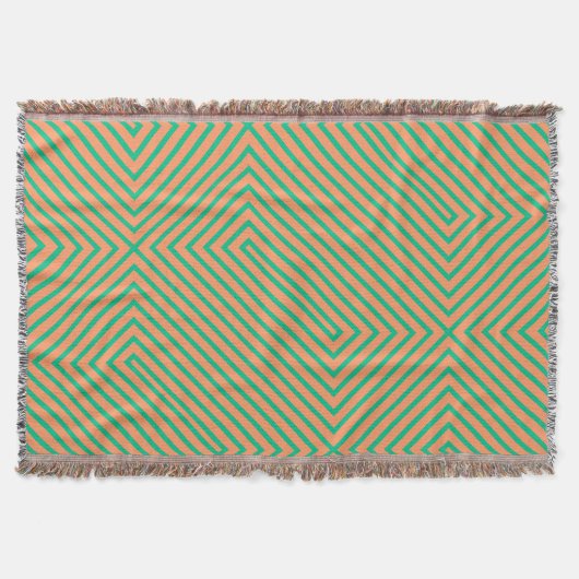 ミニマルパターン スローブランケット (正面)