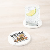 ミニマルパパ税食品アイコンアート コースター (側面)