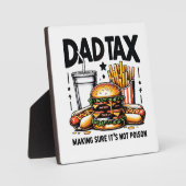 ミニマルパパ税食品アイコンアート フォトプラーク (正面)