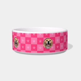 ミニマルパーソナライズされたカスタマイズ犬の恋人GIF ボウル