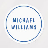 ミニマルパーソナライズされたカスタム男の子の名前の服 ラベル (デザイン1)