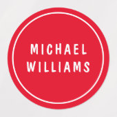 ミニマルパーソナライズされたカスタム男の子の名前セットのラベル ラベル (デザイン2)