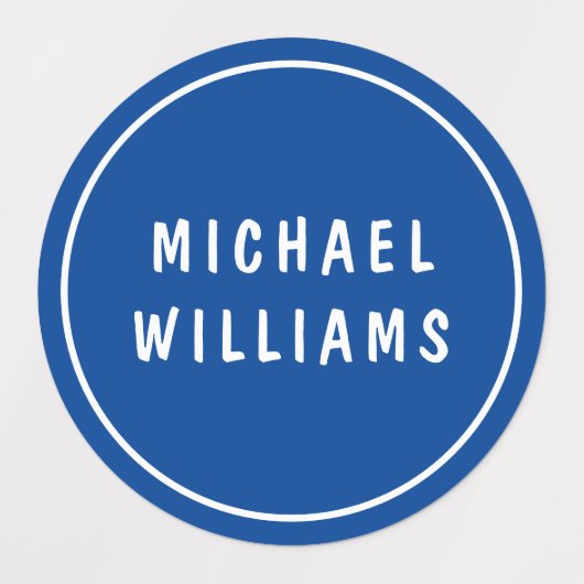 ミニマルパーソナライズされたカスタム男の子の名前セットのラベル ラベル (デザイン1)