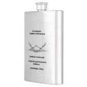 ミニマルパーソナライズされたスト屋外バチュラーパーティ フラスク (左)