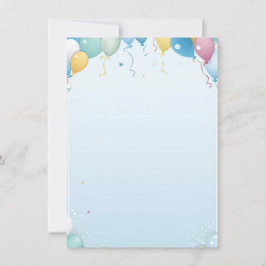 ミニマルパーソナライズされたスファースト誕生日招待状 招待状 (裏面)