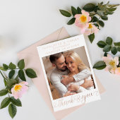 ミニマルパーソナライズされたス結婚スクリプト 箔シーズンポストカード