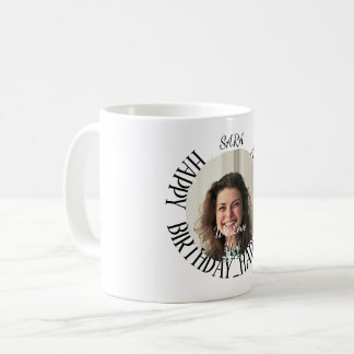 ミニマルパーソナライズされたス誕生日コーヒー大人マグ コーヒーマグカップ