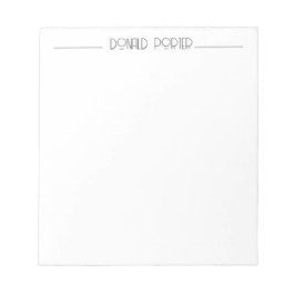 ミニマルパーソナライズされたムメモ帳 ノートパッド