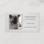 ミニマルパーソナライズされたム写真名刺 名刺 (正面)