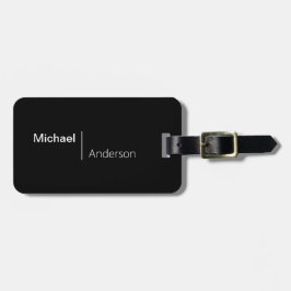 ミニマルパーソナライズされたム名 ラゲッジタグ