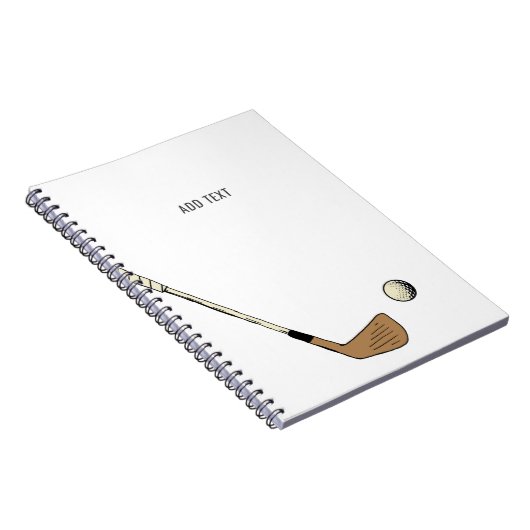 ミニマルパーソナライズされたモダンヴィンテージ ノートブック (右側)