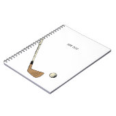 ミニマルパーソナライズされたモダンヴィンテージ ノートブック (左側)