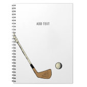 ミニマルパーソナライズされたモダンヴィンテージ ノートブック (正面)