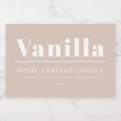 ミニマルパーソナライズされたラストキャンドルラベル フードラベル (シングルラベル)