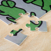 ミニマルパーソナライズされたリストのスノーウィー・フレンズの冒険 ジグソーパズル (側面)